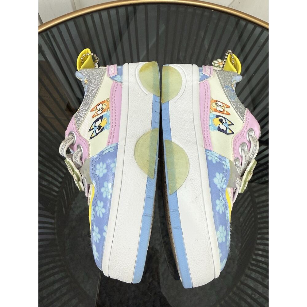 Ground Up Bluey Bingo Girls Size 6 Toddler Floral Low Top Slip On Sneakers Shoes - Picture 8 of 12